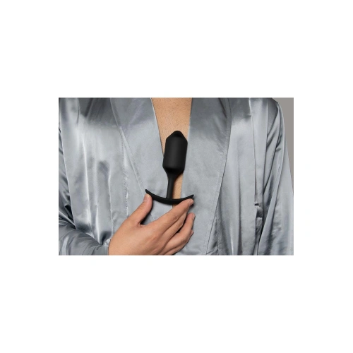Snug Plug 4 Large Silicone Butt Plug with Extra Weights Black [5]