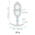 Snug Plug 4 Large Silicone Butt Plug with Extra Weights Black [8]