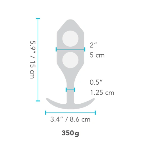 B-Vibe Snug Plug 5 silicone butt plug with weights [4]