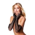 Elegant long gloves black Baci 6507