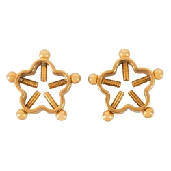Nina - Bad Kitty Nipple Jewelery Metal Nipple Clips Gold