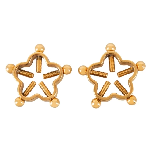 Nina - Bad Kitty Nipple Jewelery Metal Nipple Clips Gold