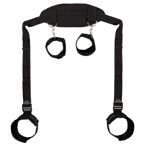 Nina - BDSM Set Wrist and Ankle Restraints to Neck with Bad Kitty Eye Mask [1]