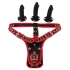 Strap-on belt with three realistic dildos Bad Kitty Dildo Briefs [1]
