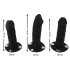 Strap-on belt with three realistic dildos Bad Kitty Dildo Briefs [11]