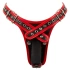 Strap-on belt with three realistic dildos Bad Kitty Dildo Briefs [4]