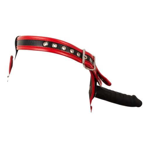 Strap-on belt with three realistic dildos Bad Kitty Dildo Briefs [6]