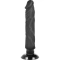 Irina color Vibrator with a vacuum base Base Cock black