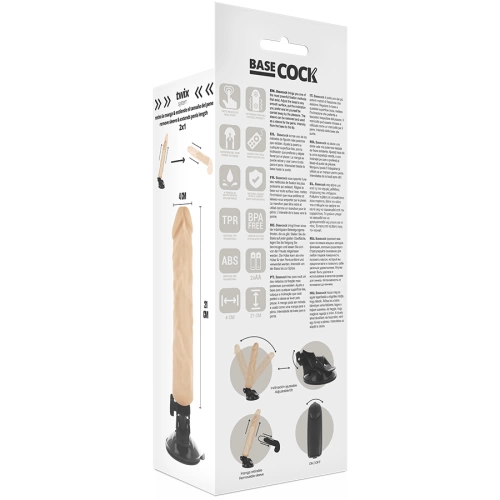 Cyber ​​Leather Vibrator with Base Cock Remote [3]