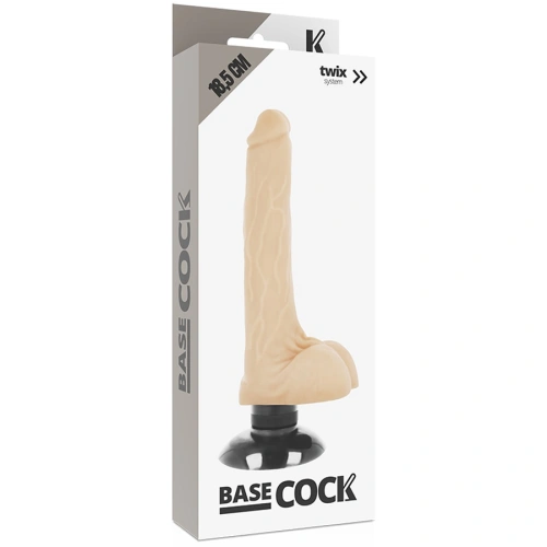 Dilyana- Vibrating realistic dildo with vacuum base Basecock Twix [3]