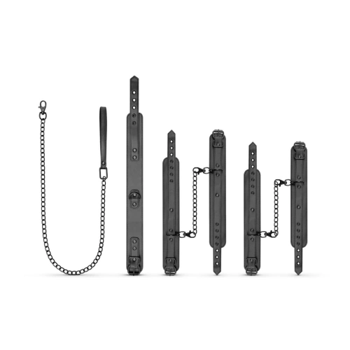 Bedroom Fantasies Master & Slave Adjustable Restraints & Leash Collar Set [2]