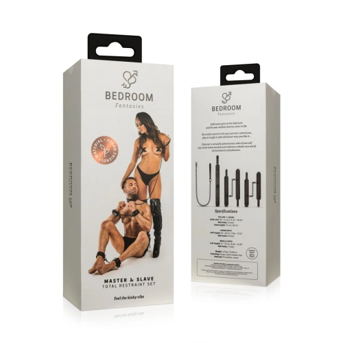 Bedroom Fantasies Master & Slave Adjustable Restraints & Leash Collar Set [9]