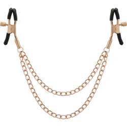Dilyana- Metal nipple clips with chain BEGME