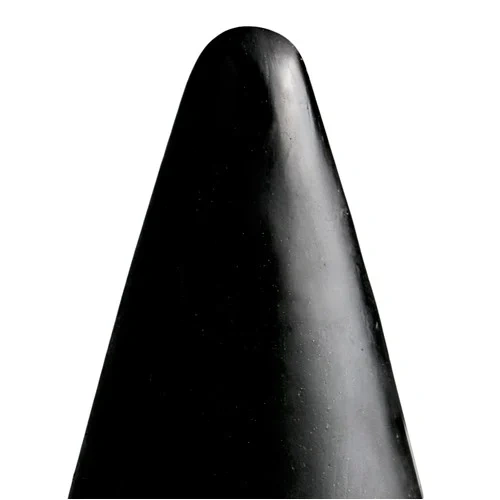 Nina - Large Butt Plug - cone All Black model 35 [4]