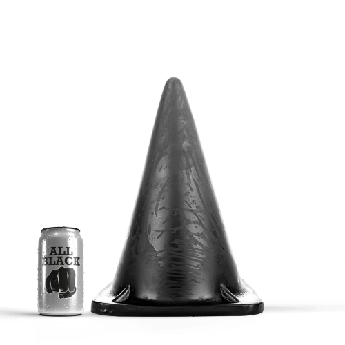 Nina - Large Butt Plug - cone All Black model 35 [6]
