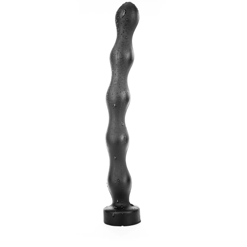 Large Flexible Anal Rosary All Black 41 cm