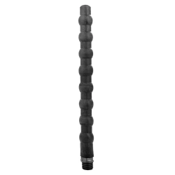 Super flexible and long silicone shower head All Black Beaded