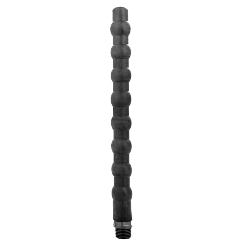 Super flexible and long silicone shower head All Black Beaded