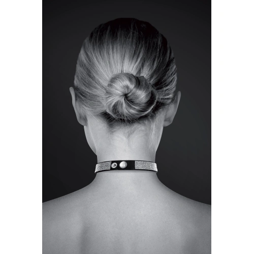 Bijoux pour toi adjustable metal heart crystal choker [1]