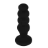 Black & Silver Scott Vacuum Base Silicone Anal Toy [2]