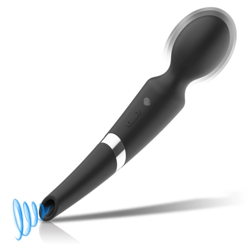 Dilyana- Rechargeable Wand massager with humming clitoris stimulator from Beck silicone [1]