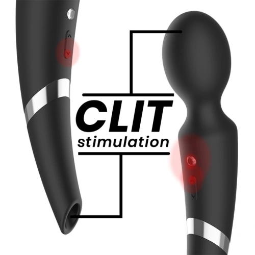 Dilyana- Rechargeable Wand massager with humming clitoris stimulator from Beck silicone [3]