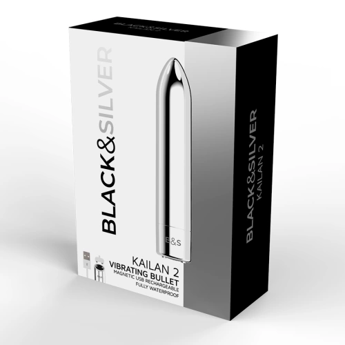 Rechargeable bullet vibrator Kailan 2 silver [4]