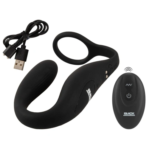 Black Velvets Rechargeable Anal Plug with Cock Ring and Remote Control [4]