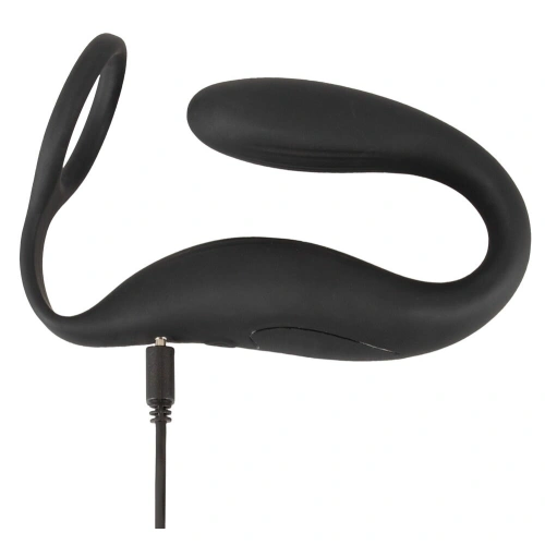 Black Velvets Rechargeable Anal Plug with Cock Ring and Remote Control [5]
