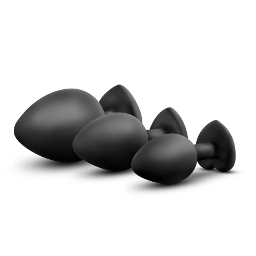 Luxury Crystal Heart butt plug Bling Plugs Training Kit [3]