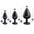 Luxury Crystal Heart butt plug Bling Plugs Training Kit [5]