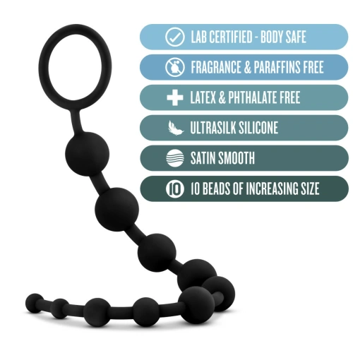 Anal Adventures 10 rosary beads black [4]