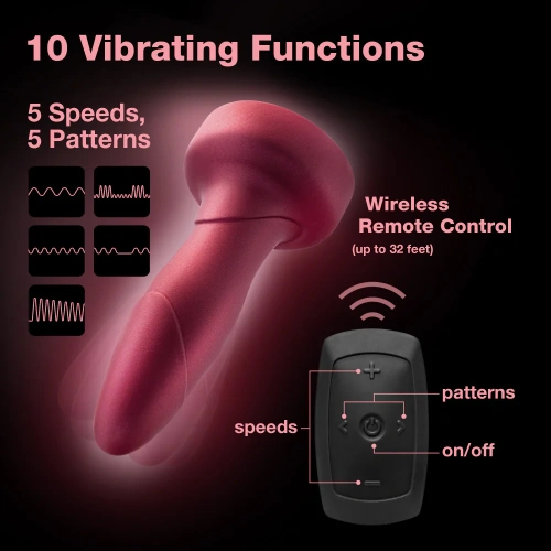 Vibrating anal plug with rotating beads and remote control Anal Adventures Atomic Plug [8]