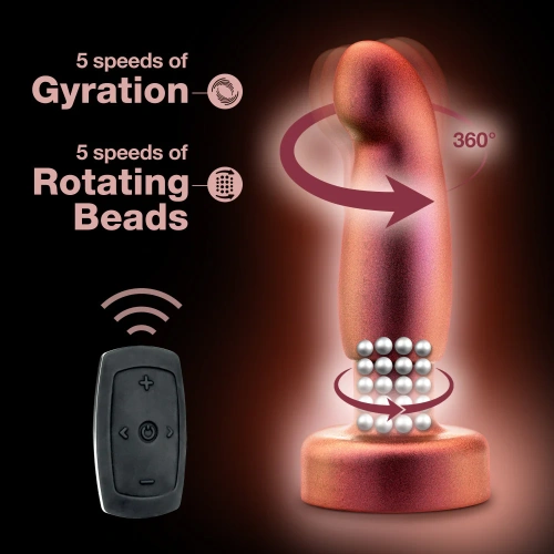 Vibrating Prostate Stimulator with Rotating Beads and Remote Control Anal Adventures Bionic Plug [1]