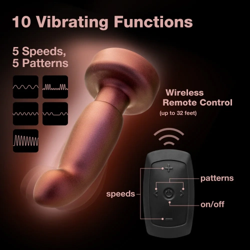 Vibrating Prostate Stimulator with Rotating Beads and Remote Control Anal Adventures Bionic Plug [7]