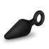 Mini Anal Dilator Silicone Loop Plug Black [1]
