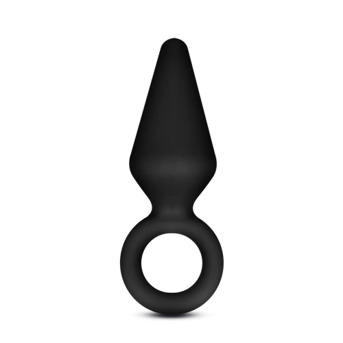 Mini Anal Dilator Silicone Loop Plug Black