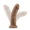 Au Naturel 8" Mocha Double Layer Realistic Cyber ​​Leather Dildo