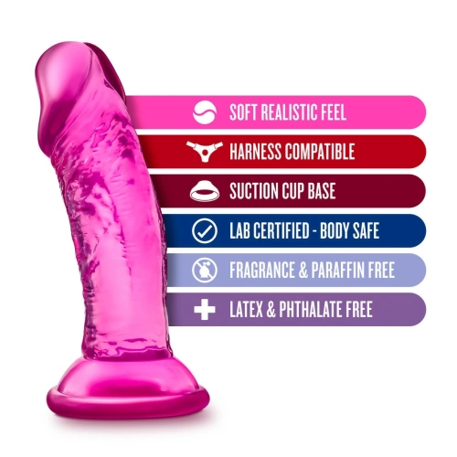 Sweet n Small 4" Pink Realistic Small Dildo [4]