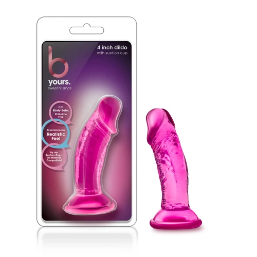 Sweet n Small 4" Pink Realistic Small Dildo [6]