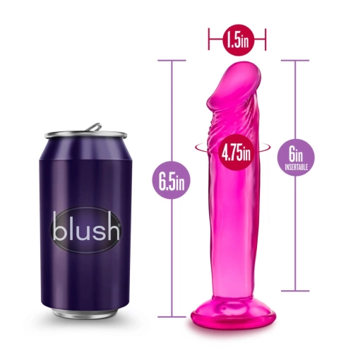 Jelly dildo Sweet and small 6" pink [6]