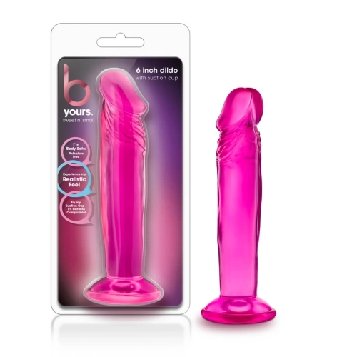 Jelly dildo Sweet and small 6" pink [7]