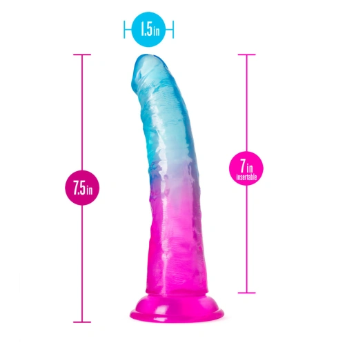 OK Nina - Beautiful Sky 7" Realistic Jelly Dildo [4]