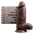 Irina Color Chub Large Dual Layer Cyber ​​Leather Dildo 10'' Chocolate [4]