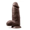 Irina Color Chub Large Dual Layer Cyber ​​Leather Dildo 10'' Chocolate