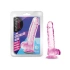 **Nina - Naturally Yours 6" Transparent Pink Small Realistic Testicular Dildo [5]