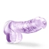 **Nina - Naturally Yours 6" Translucent Purple Small Realistic Testicular Dildo [1]