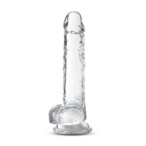 **Nina - Naturally Yours Realistic Testicular Dildo 7" Clear [2]