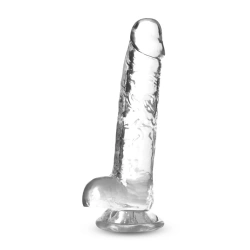 **Nina - Naturally Yours Realistic Testicular Dildo 7" Clear