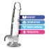 **Nina - Naturally Yours Realistic Testicular Dildo 7" Clear [3]